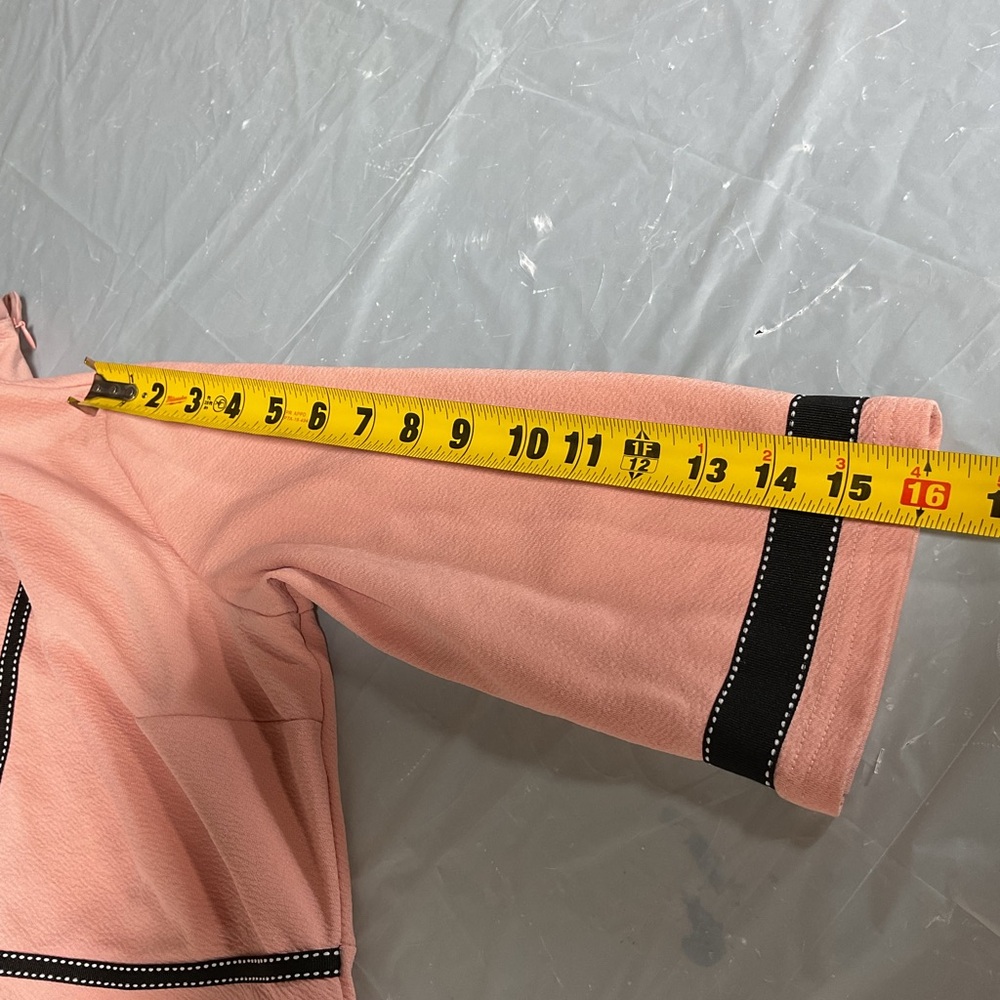 Elegant Pink Dress with Black Accents size 12 It has some small spots, - Picture 10 of 10